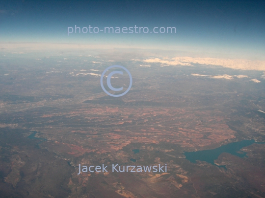 France,Alpes,winter,mountains snow-covered Alpes,aerial image,Provence,lake of Sainte Croix,lake