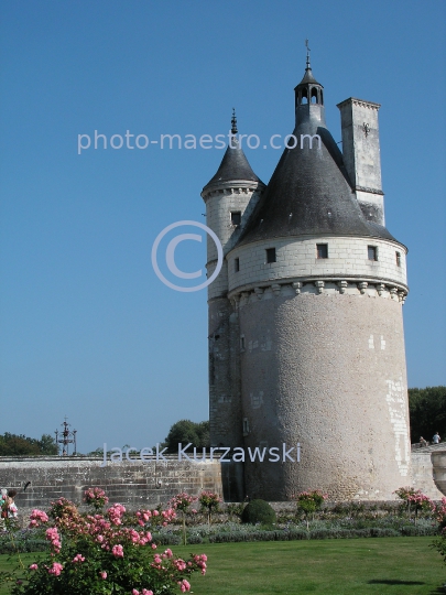 France,Chenonceaux,chateau,castle,architecture