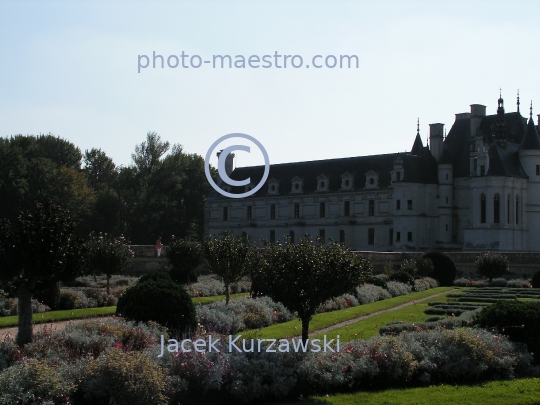 France,Chenonceaux,chateau,castle,architecture