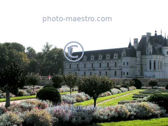 France,Chenonceaux,chateau,castle,architecture