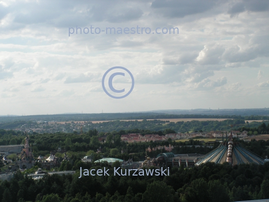 France-Marne La Valee-Disnayland Paris,panoramical view,aerophotography