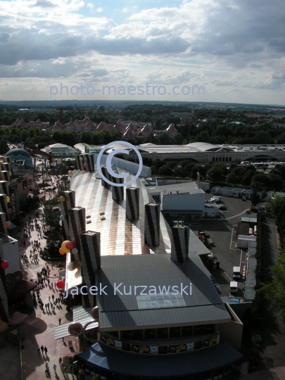 France-Marne La Valee-Disnayland Paris,panoramical view,aerophotography