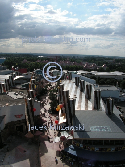 France-Marne La Valee-Disnayland Paris,panoramical view,aerophotography