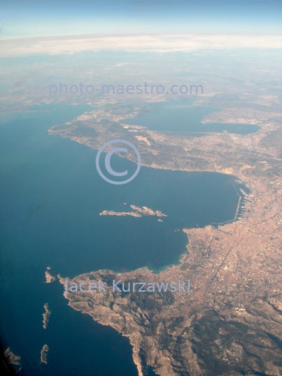 France,Marseille,Gulf of Lion,Alpes,winter,mountains snow-covered Alpes,aerial image,Provence