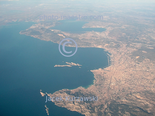 France,Marseille,Gulf of Lion,Alpes,winter,mountains snow-covered Alpes,aerial image,Provence