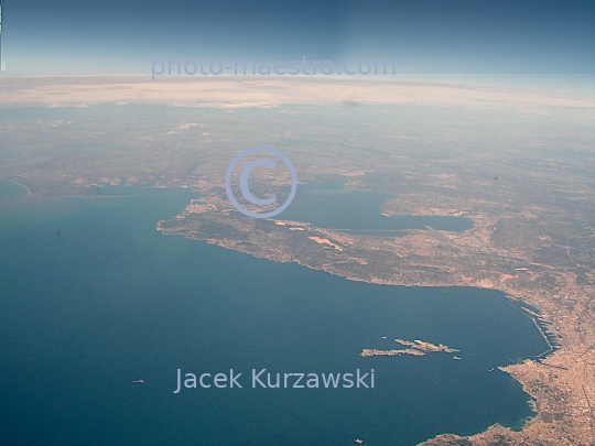 France,Marseille,Gulf of Lion,Alpes,winter,mountains snow-covered Alpes,aerial image,Provence