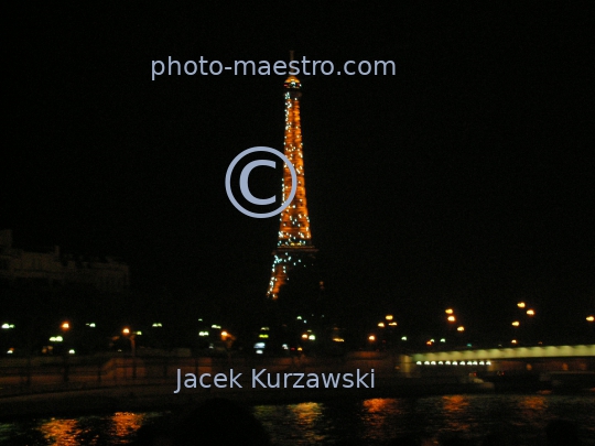 France-Paris-capital city of France-architecture-panoramical view-night-Eiffel Tower