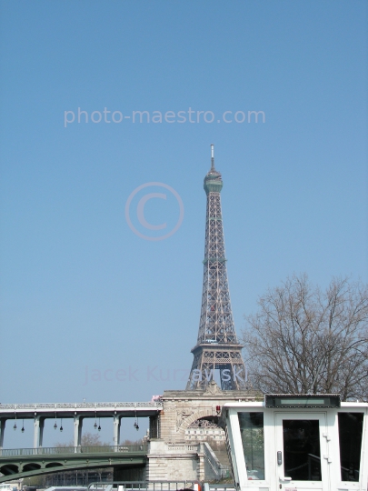 France-Paris-capital city of France-architecture-panoramical view-Seine-Eiffel Tower