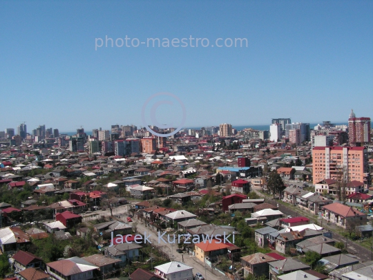 Georgia,Batumi,city center,architecture,buildings ,architecture,panoramical view,Black Sea,aerial image,mountains