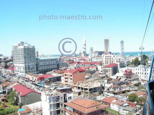 Georgia,Batumi,city center,architecture,buildings ,architecture,panoramical view,Black Sea,aerial image,mountains