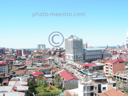 Georgia,Batumi,city center,architecture,buildings ,architecture,panoramical view,Black Sea,aerial image,mountains