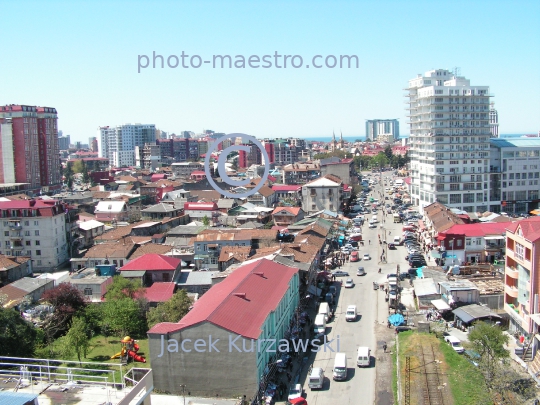 Georgia,Batumi,city center,architecture,buildings ,architecture,panoramical view,Black Sea,aerial image,mountains