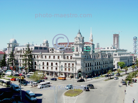 Georgia,Batumi,city center,architecture,buildings ,architecture,panoramical view,Black Sea,aerial image,mountains