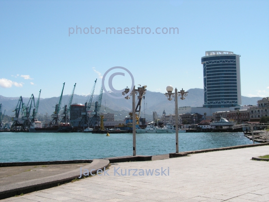 Georgia,Batumi,city center,architecture,buildings ,architecture,panoramical view,boulvard,harbour,port,Black Sea