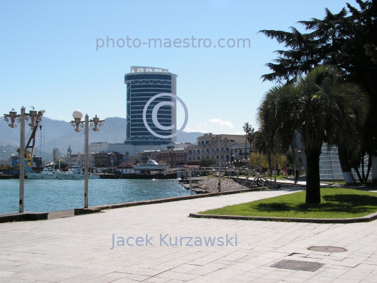 Georgia,Batumi,city center,architecture,buildings ,architecture,panoramical view,boulvard,harbour,port,Black Sea