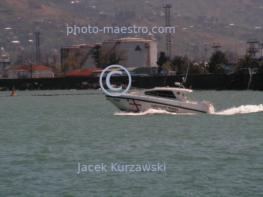 Georgia,Batumi,city center,architecture,buildings ,architecture,panoramical view,boulvard,harbour,port,Black Sea,coast guard,motor boat