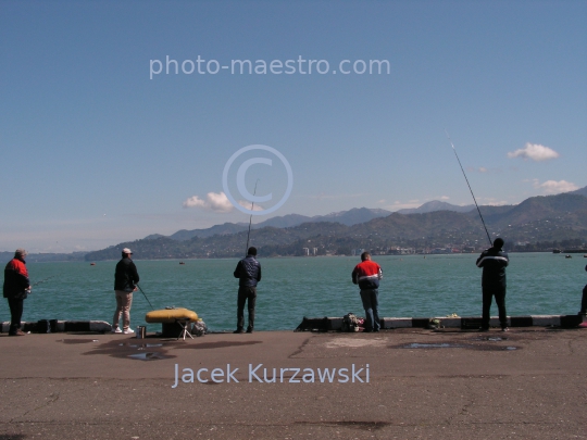 Georgia,Batumi,city center,architecture,buildings ,architecture,panoramical view,boulvard,harbour,port,Black Sea,fishing people