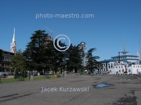 Georgia,Batumi,city center,architecture,buildings ,architecture,panoramical view,boulvard,harbour,port,Black Sea,ships,vessels