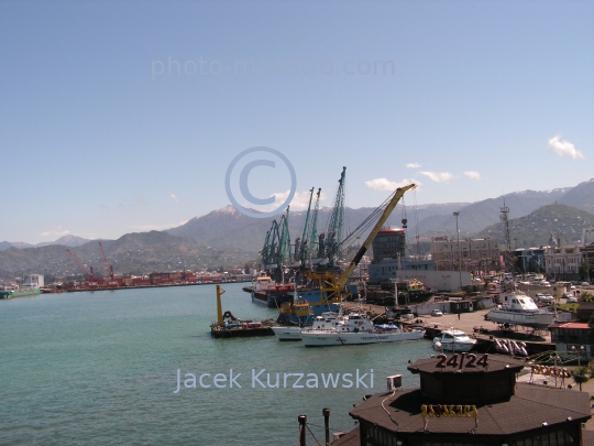 Georgia,Batumi,city center,architecture,buildings ,architecture,panoramical view,boulvard,harbour,port,Black Sea,ships,vessels,aerial image