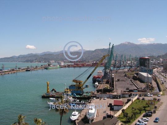 Georgia,Batumi,city center,architecture,buildings ,architecture,panoramical view,boulvard,harbour,port,Black Sea,ships,vessels,aerial image