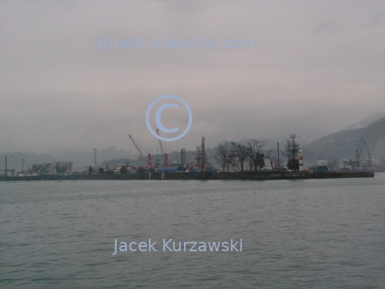 Georgia,Batumi,city center,architecture,buildings,port,harbour,boulvard,twilight,rainy weather,Black Sea