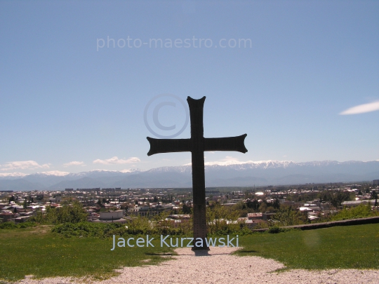 Georgia,Kutaisi,Imeretia Region,architecture,history,culture,comuniaction,city center,panoramical view,mountains,cross