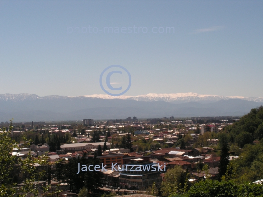 Georgia,Kutaisi,Imeretia Region,architecture,history,culture,comuniaction,city center,panoramical view,mountains,roofs,traditional houses