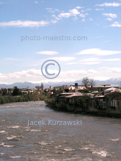 Georgia,Kutaisi,Imeretia Region,architecture,roads,comuniaction,city center,Rioni river,traditional houses,mountains