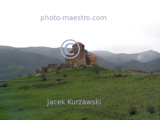 Georgia,Mccheta,Mccheta-Mtianetia Region,architecture,monouments,buildings,panoramical view,panoramical image,Jvari Monastery,history