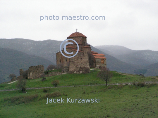 Georgia,Mccheta,Mccheta-Mtianetia Region,architecture,monouments,buildings,panoramical view,panoramical image,Jvari Monastery,history