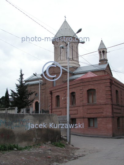 Georgia,Tibilisi,capital city of Georgia,city center,architecture,buildings,Old Town,panoramical image,Armenian Cathedral