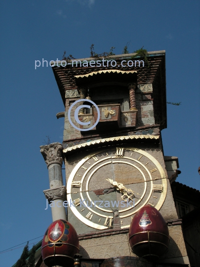 Georgia,Tibilisi,capital city of Georgia,city center,architecture,buildings,Old Town,panoramical image,Rezo Gabriadze,clock tower