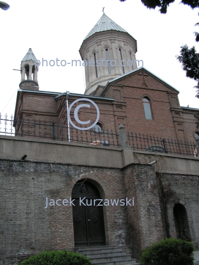 Georgia,Tibilisi,capital city of Georgia,city center,architecture,buildings,Old Town,panoramical image,traditional buildings,Armenian Cathedral