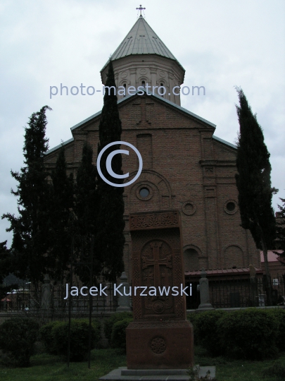 Georgia,Tibilisi,capital city of Georgia,city center,architecture,buildings,Old Town,panoramical image,traditional buildings,Armenian Cathedral