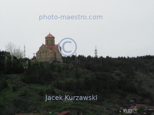 Georgia,Tibilisi,capital city of Georgia,city center,architecture,buildings,Old Town,panoramical image,traditional buildings,temple