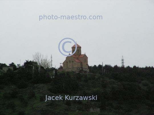 Georgia,Tibilisi,capital city of Georgia,city center,architecture,buildings,Old Town,panoramical image,traditional buildings,temple