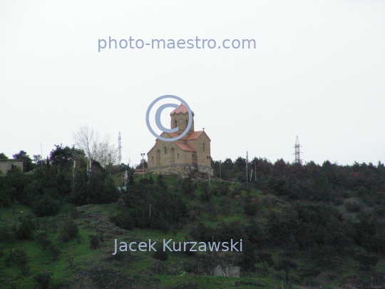 Georgia,Tibilisi,capital city of Georgia,city center,architecture,buildings,Old Town,panoramical image,traditional buildings,temple