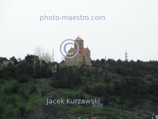 Georgia,Tibilisi,capital city of Georgia,city center,architecture,buildings,Old Town,panoramical image,traditional buildings,temple