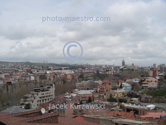 Georgia,Tibilisi,capital city of Georgia,city center,Old Town,architecture,buildings,traditional buildings,Kura,river,panoramical view