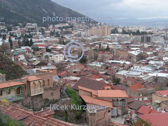 Georgia,Tibilisi,city center,Old Town,architecture,buildings,traditional buildings,history,panoramical view