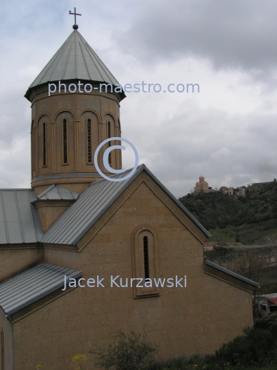 Georgia,Tibilisi,city center,Old Town,architecture,buildings,traditional buildings,history,panoramical view,Fortress,church