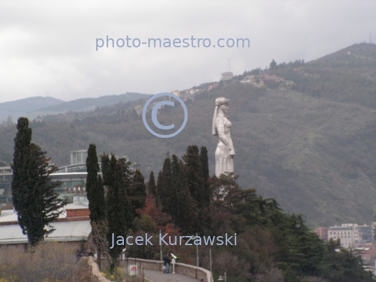 Georgia,Tibilisi,city center,Old Town,architecture,buildings,traditional buildings,history,panoramical view,mother of Georgia