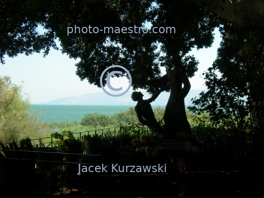 Israel,Holy Land,Tabgha,Galilee,Tyberias sea,mountains