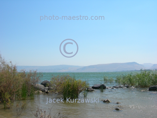 Israel,Holy Land,Tabgha,Galilee,Tyberias sea,mountains