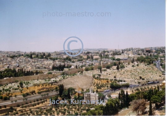 Israel,Jerusalem,antiquity,panoramical view,city walls