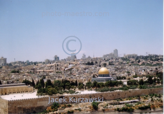 Israel,Jerusalem,antiquity,panoramical view,city walls,Al Aksa