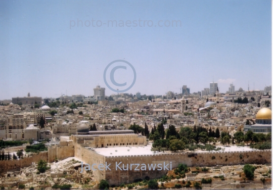 Israel,Jerusalem,antiquity,panoramical view,city walls,Al Aksa