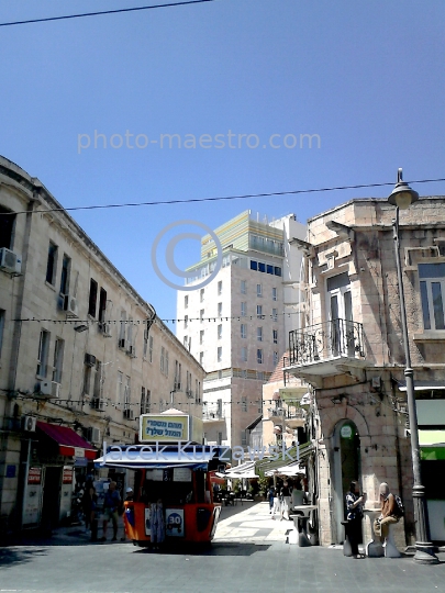 Israel,Jerusalem,town,city center,new town,street