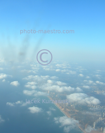 Israel,Tel Aviv area,Sea,aerial view,aerial image,buildings,architecture