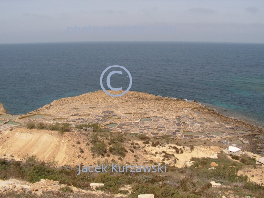 Malta,Gozo,beach,Xwejni Bay,Salt Pans